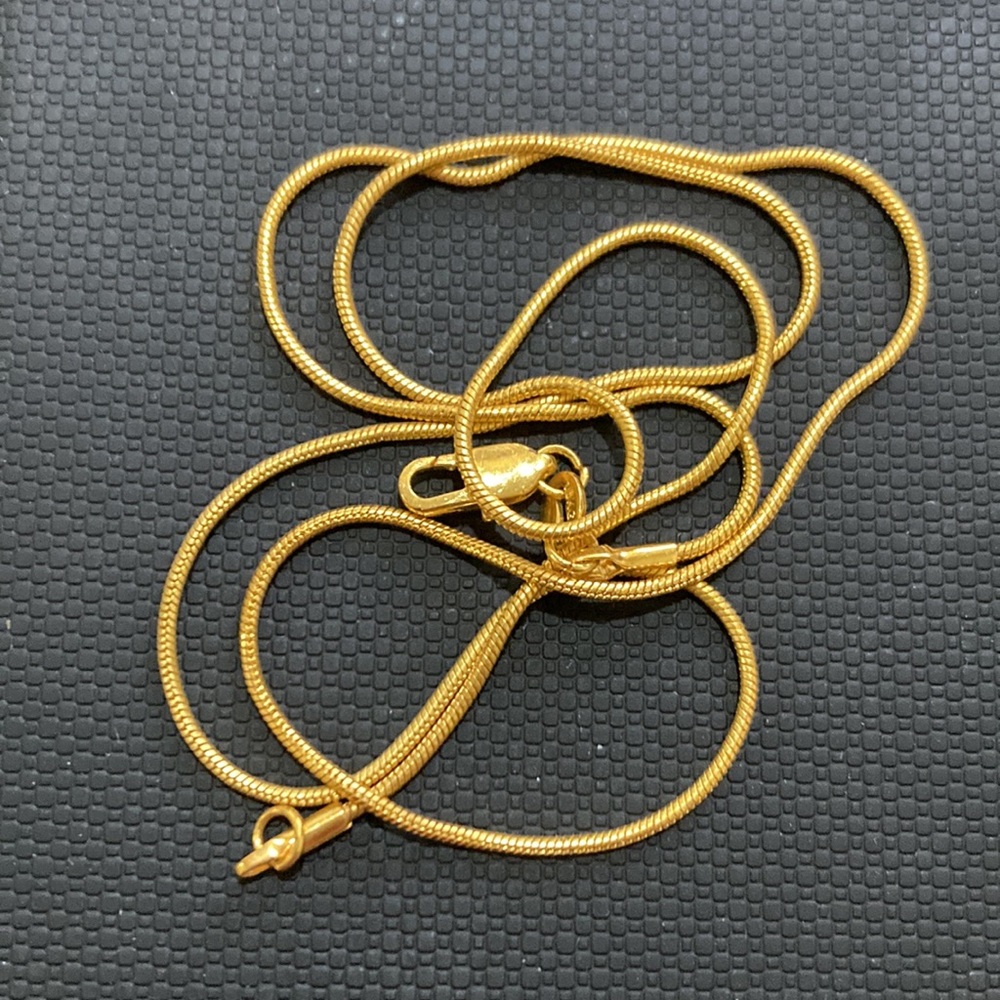 18KGP marked chains. Three total. - Picture 3 of 5